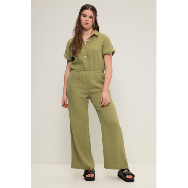 Combinaison en mousseline avec vaalea khaki <span itemprop=