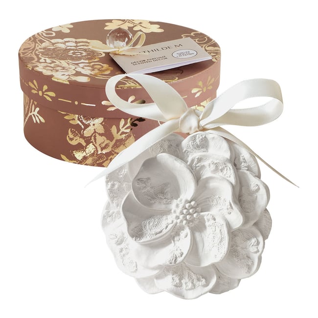 Coffret décor parfumé Bois de Cachemire TRÉSOR DE FLEURS Couleur rose <span itemprop=