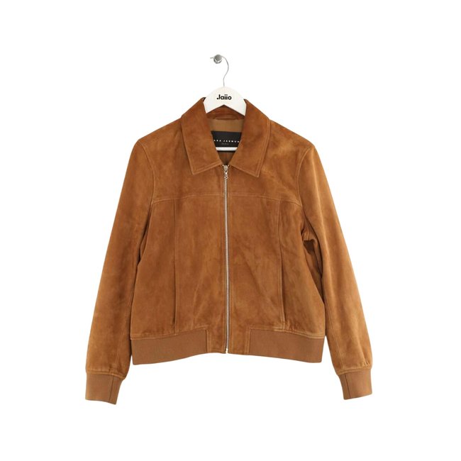 Veste en daim - Très Bon État marron <span itemprop=