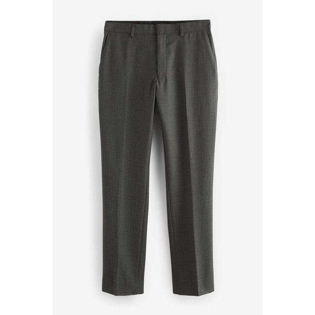 Pantalon de costume coupe slim vert <span itemprop=