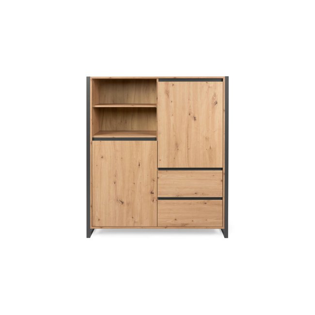 Buffet haut 2 portes, 2 tiroirs 2 niches ALVA - PIER IMPORT