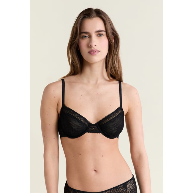 Soutien-gorge en dentelle avec bijou doré AURA - ETAM