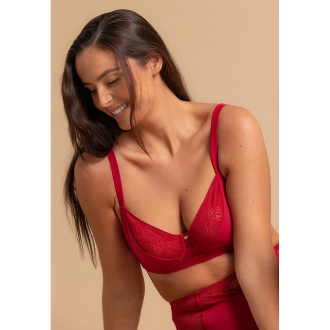 Soutien-gorge OLINE rouge <span itemprop=