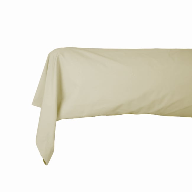 Taie De Traversin   Percale De Coton - MARIA vert <span itemprop=