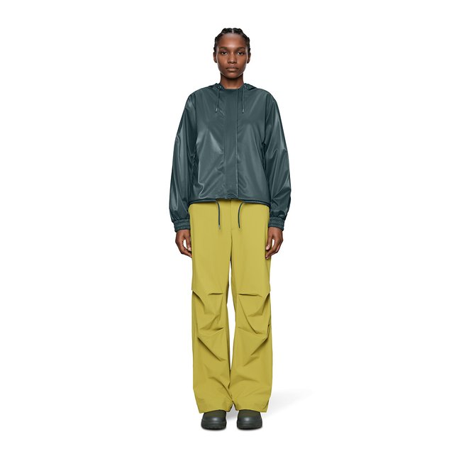 Veste imperméable courte à capuche, STRING W vert canard <span itemprop=