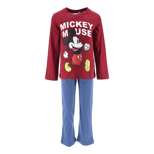 Pyjama MICKEY bordeauxrot/blau <span itemprop=