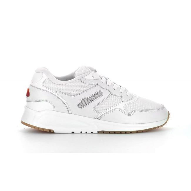 Chaussures De Sport Ellesse Femme Concours - Taille 8,5 - Cuir Blanc - Neuf Avec Boîte