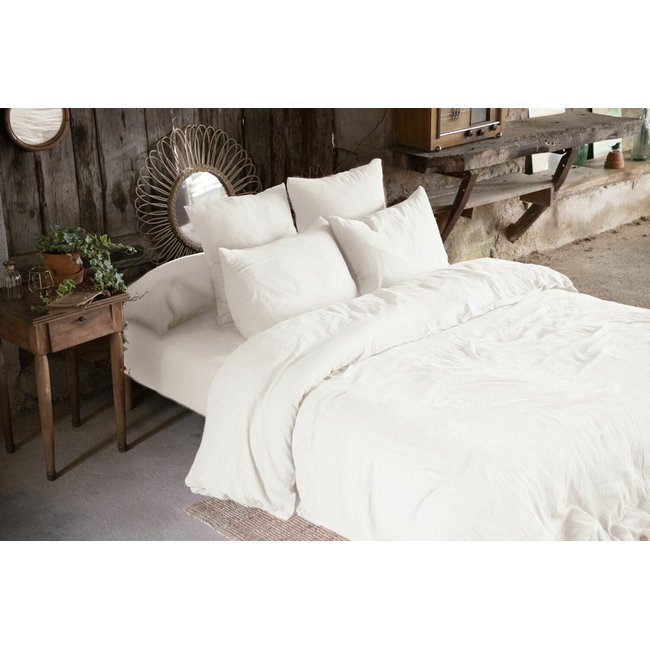 Housse de couette gaze de coton unie, Ozen - C DESIGN HOME TEXTILE