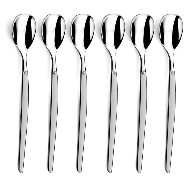 Set De 6 Cuillères à Café Otto Koning - Acier Inoxydable 18/0, Finition Miroir, 15.3 Cm - Lavable Lave-Vaisselle