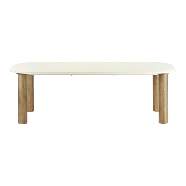 Table à manger aspect ciment clair 240 cm KNOX Couleur beige <span itemprop=