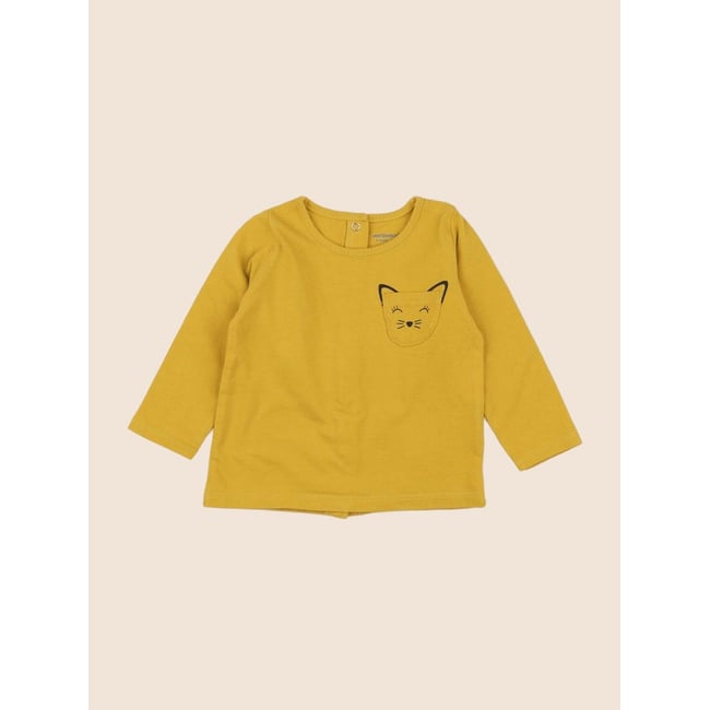Tee-shirt - Très bon état jaune <span itemprop=