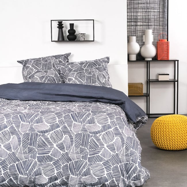 Parure de lit SUNSHINE GIM blanc <span itemprop=