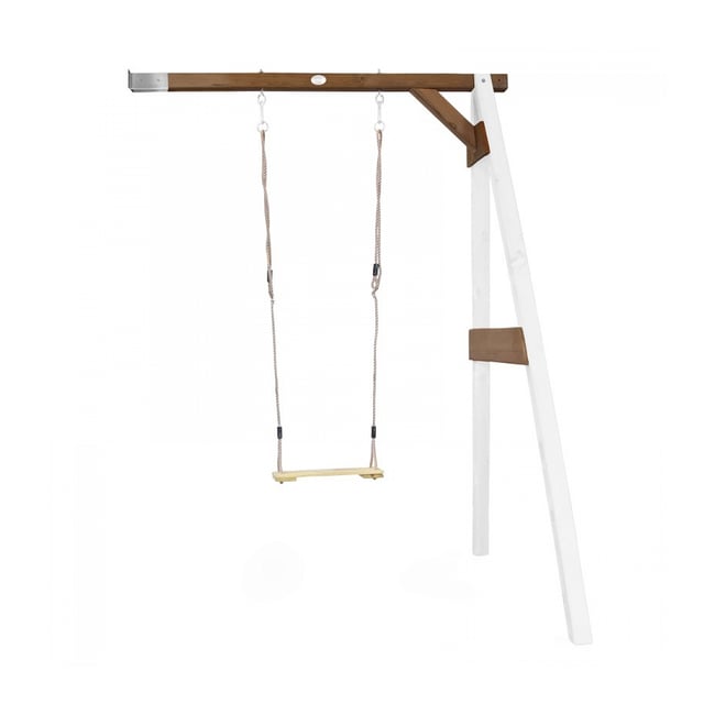 AXI Portique mural en bois Blanc Marron 1 balançoire 160x171x207cm - AXI HOUSE