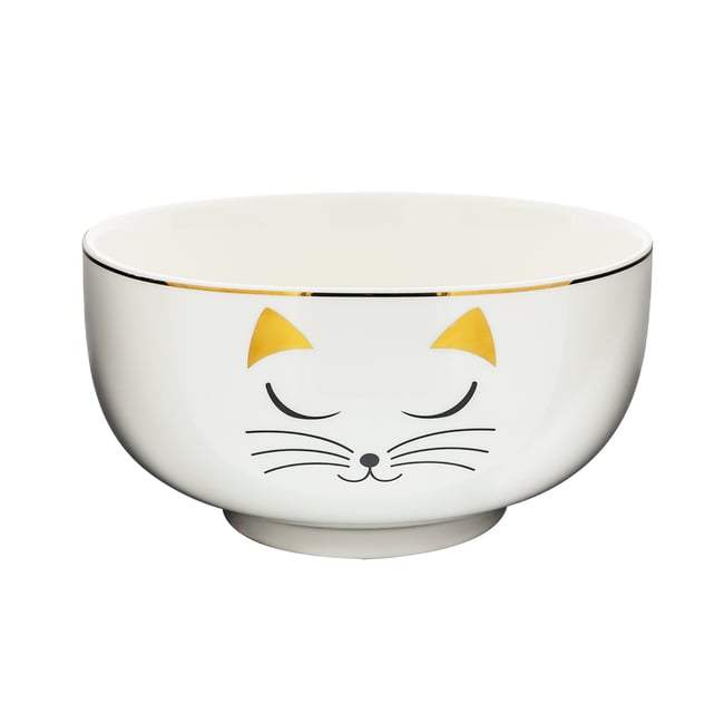 Saladier en porcelaine  Matinal Salade Couleur white cat <span itemprop=