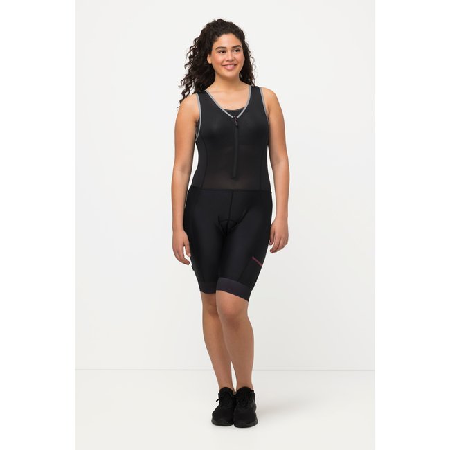 Cycliste, peau de chamois, bretelles en mesh noir <span itemprop=