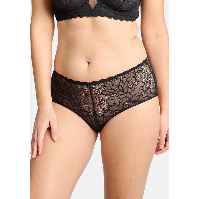 Culotte en dentelle Océane noir <span itemprop=