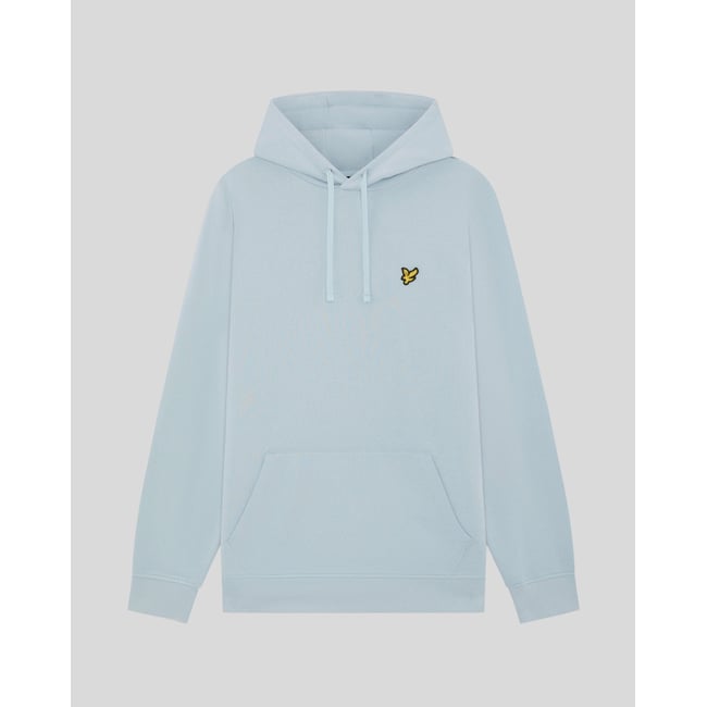 Sweat à capuche en coton loopback bleu opale <span itemprop=