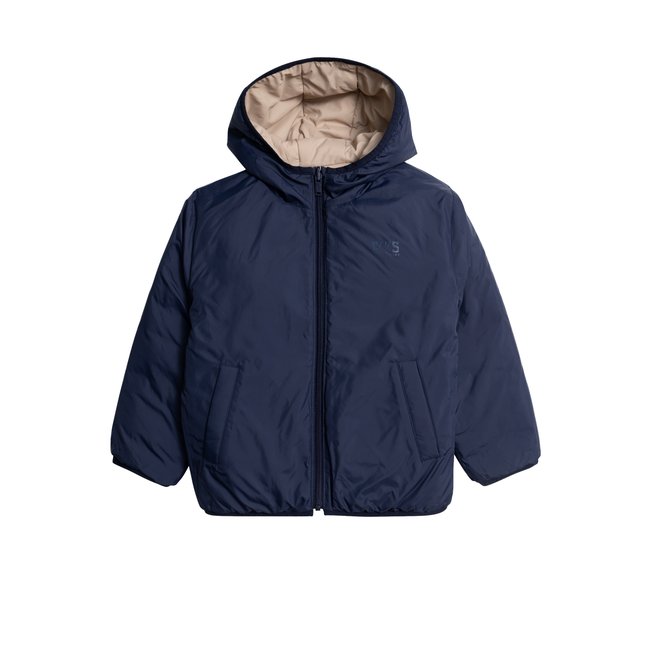 Doudoune réversible  et recyclée beige clair <span itemprop=