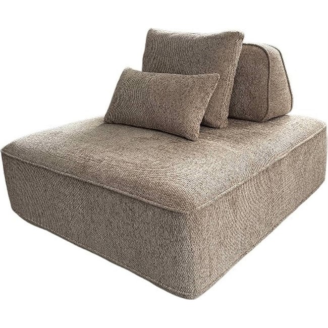 Fauteuil modulable dossier mobile Couleur moka boldweave <span itemprop=
