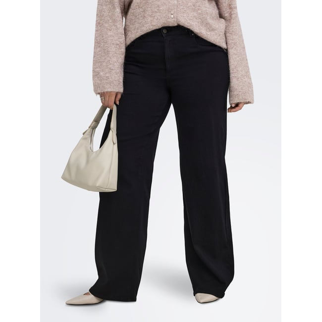 Jean À Jambe Large black denim <span itemprop=