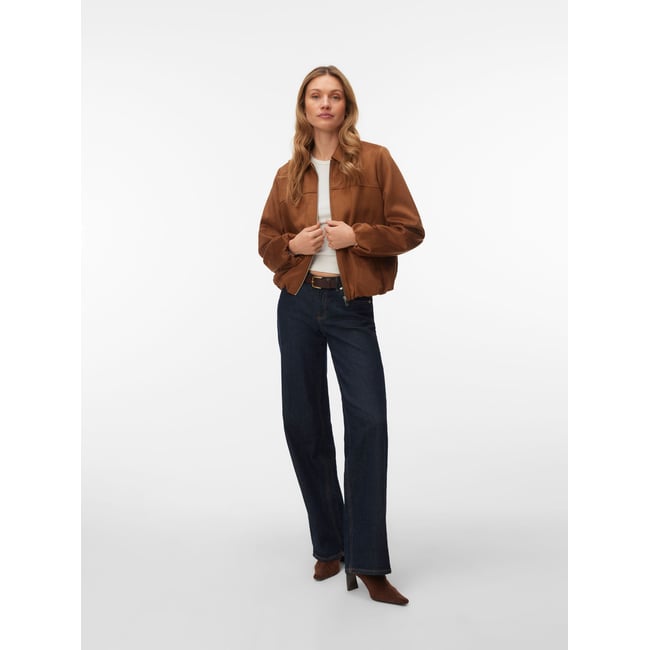 Veste Bomber cognac <span itemprop=
