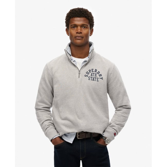 Sweat à col zippé Athletic Essentials - SUPERDRY