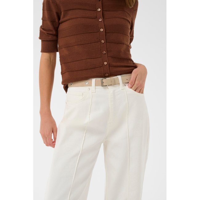 Ceinture regular fit beige white pepper <span itemprop=