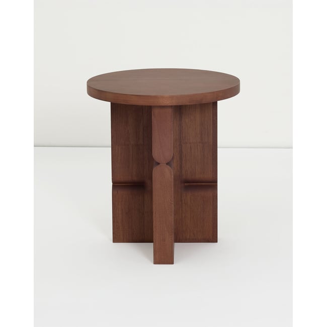 Tabouret et table d'appoint en bois teinté noon Couleur v002230 <span itemprop=