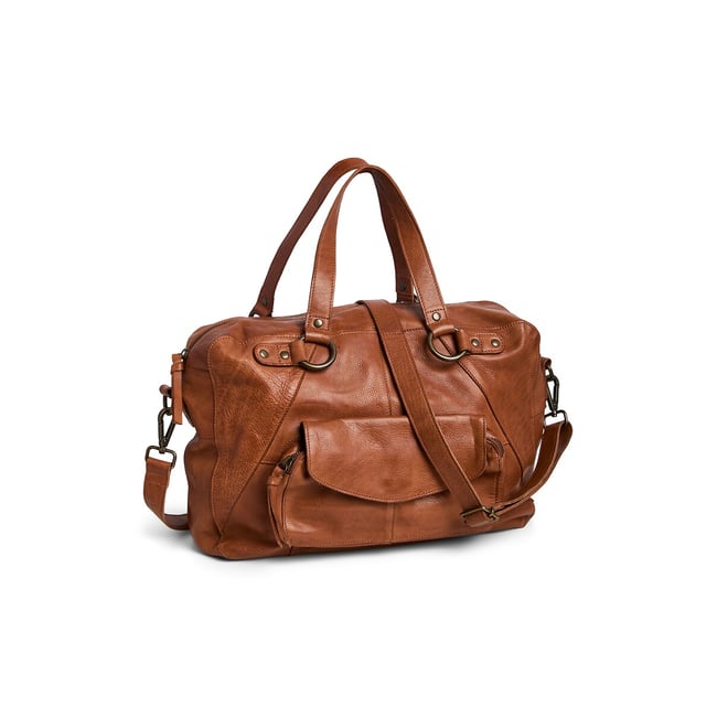 Grand sac en cuir, Fatima cognac <span itemprop=