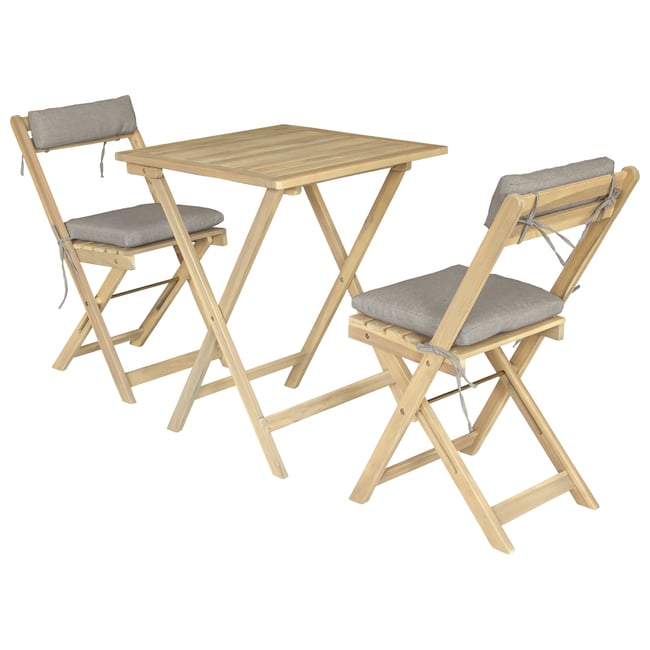 Ensemble table et chaises 2pl. acacia BENAGIL, BENAGIL - HAPPY GARDEN