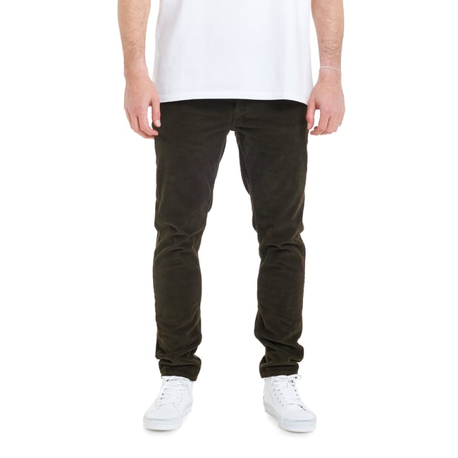 PANTALON REGULAR KHAKI vert <span itemprop=