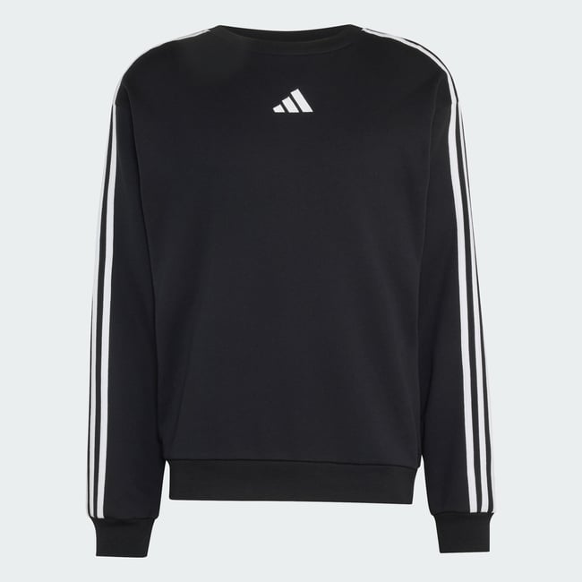 Sweat-Shirt French Terry Essentials 3-Stripes Sweat-Shirt French Terry Essentials 3-Stripes black / white <span itemprop=