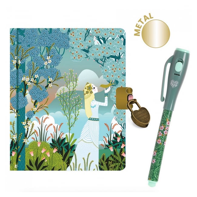 Petit carnet secret Charlotte avec feutre magique v002226 <span itemprop=