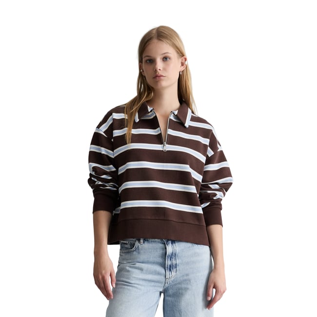 Sweat-shirt polo relaxed en coton bio - MARC O’POLO DENIM