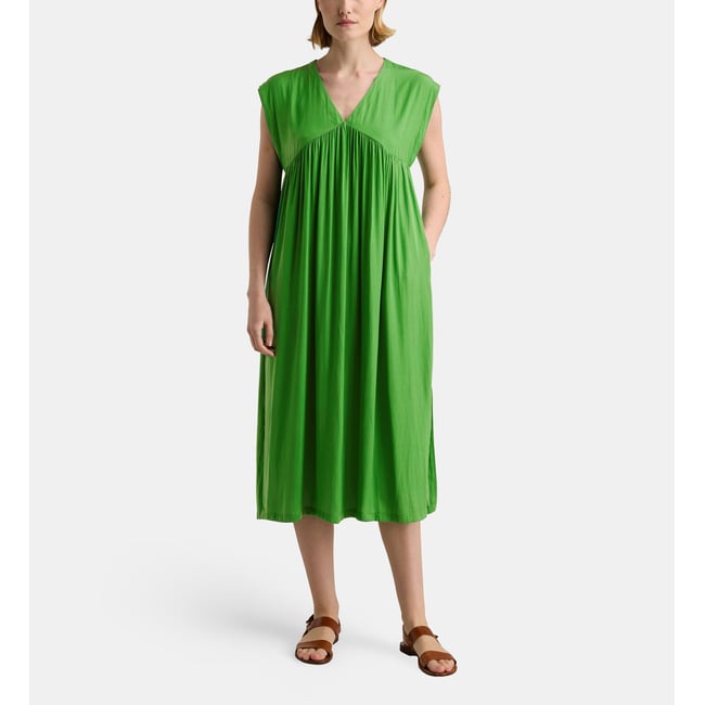 Robe longue fluide calvi satl vert <span itemprop=