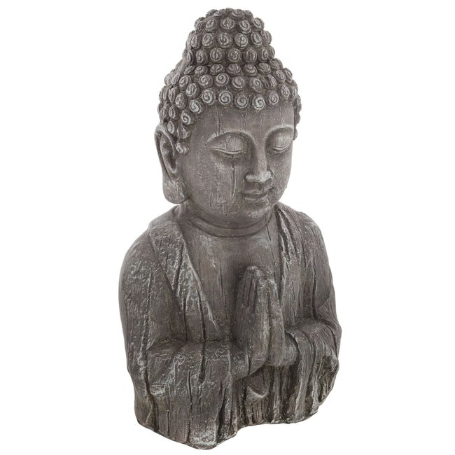 Statuette de bouddha décoration zen JAYAN Couleur gris <span itemprop=