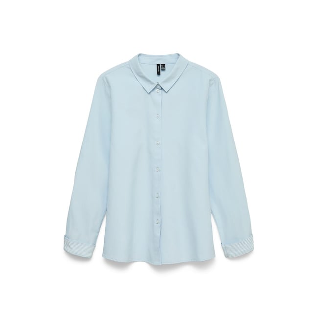 Blusa de manga larga azul  <span itemprop=