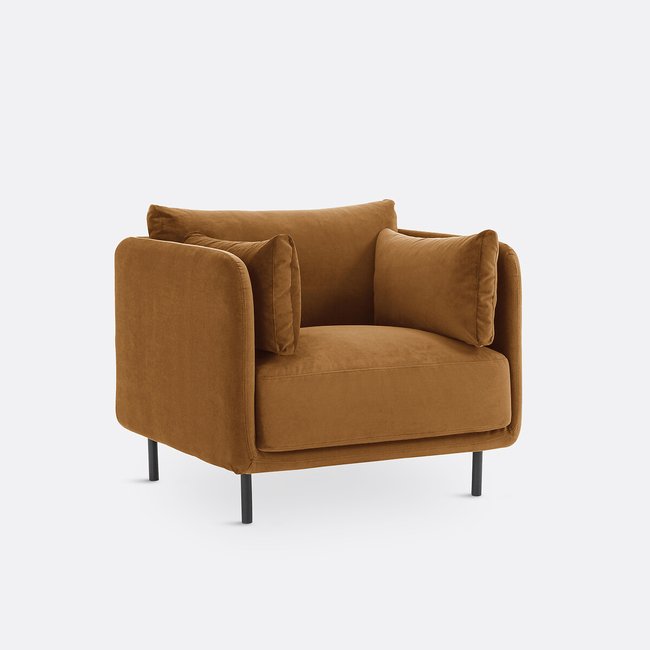 Victor Velvet Armchair - LA REDOUTE INTERIEURS