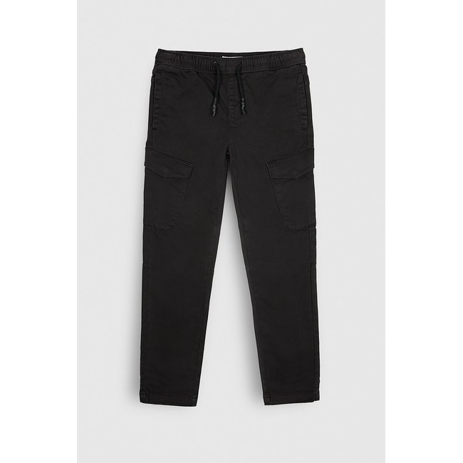 Pantalon cargo gris foncé <span itemprop=