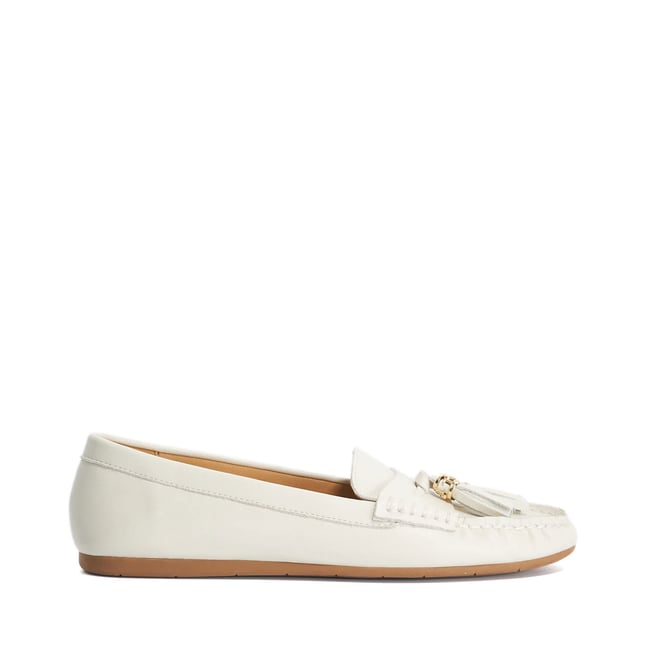 Mocassins en cuir à pampilles - GEEN - DUNE LONDON