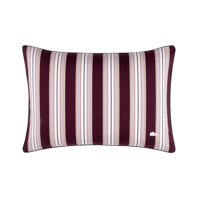 Taie d'oreiller en percale de coton, L COTTAGE rouge <span itemprop=