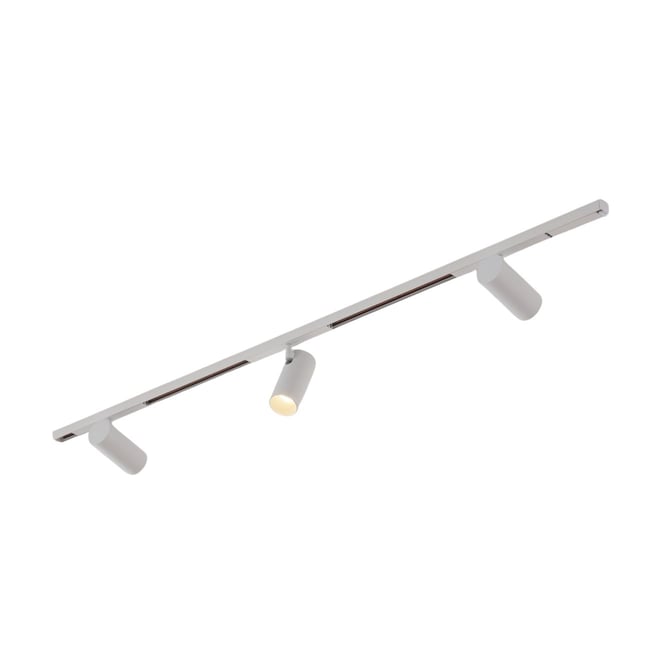 Kit rail 3 spots LED orientables - LYNE Couleur blanc <span itemprop=