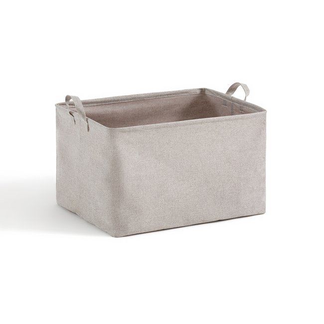 Cesta 100% poliéster, Lihoa gris claro <span itemprop=