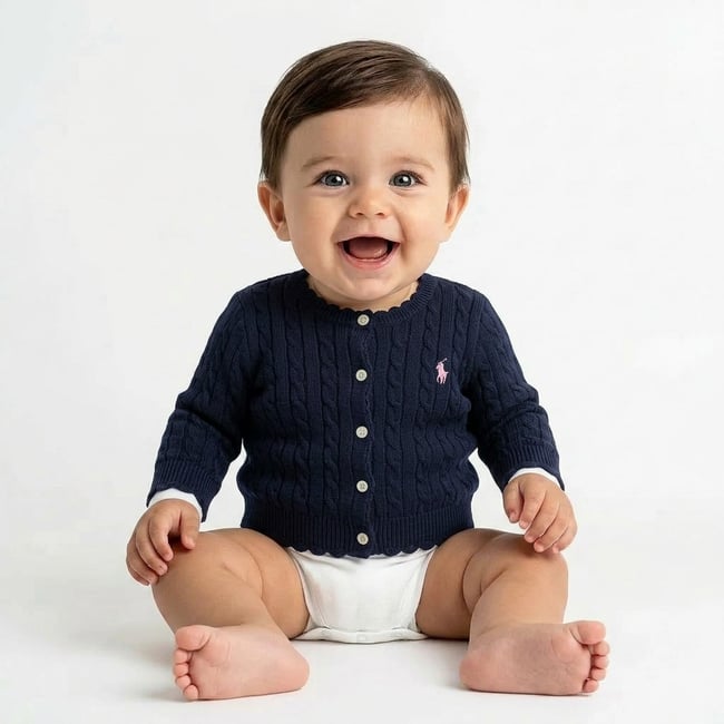 Cardigan bébé - Très bon état bleu <span itemprop=