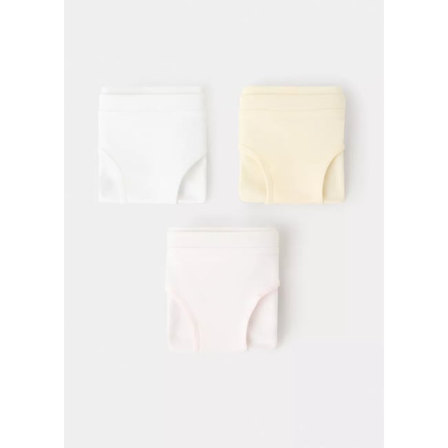 Pack 3 culottes basiques blanc cassé <span itemprop=