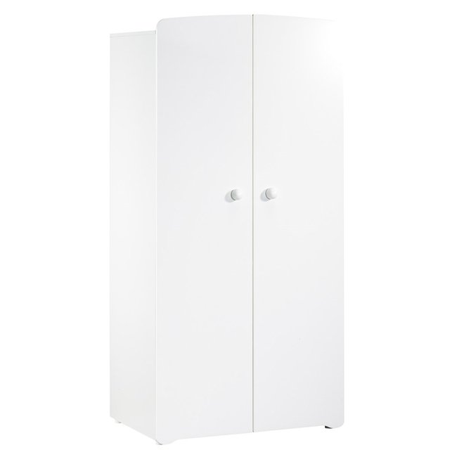 Armoire bébé 2 portes Couleur blanc <span itemprop=