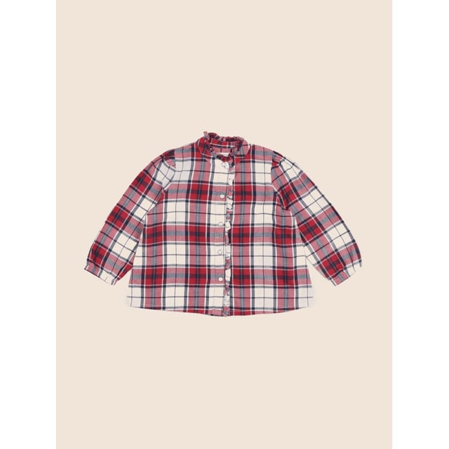Blouse - Très bon état rouge <span itemprop=
