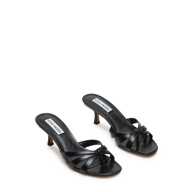 Mules con anello alluce in pelle Cary nero  STEVE MADDEN