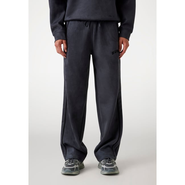 Pantalon Survêtement Néoprène Jambe Large gris <span itemprop=
