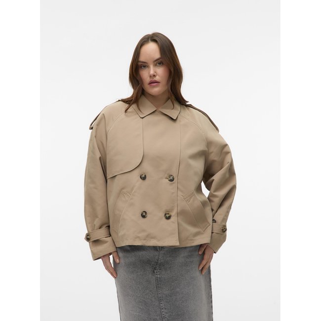 Trench coat VERO MODA silver mink <span itemprop=